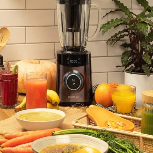 Rectangle 1014 (69) Mixeur Blender en Verre Cecotec Power Black Titanium 1800 Advance (1800W) – Blender Blender en Acier Inoxydable de 1,8L avec Lame 8 Branches Titanium – 10 Vitesses, 4 Programmes & Filtre à Jus