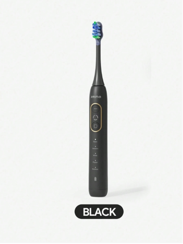 Brosse à Dents Électrique Rechargeable JMMO pour Adultes – Brosse à Dents Étanche avec 8 Têtes de Brosse Souples, Batterie Longue Autonomie & Recharge USB pour Maison et Voyage