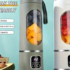 Mixeur & Presse-Agrumes Portable Compact 3-en-1 SOKANY – Blender Sans Fil Rechargeable USB avec Affichage Numérique & Lames en Inox – Mini Blender pour Smoothies, Milk-Shakes & Jus Frais – Idéal Camping, Voyage & Sport