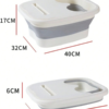 Bassin de Bain de Pieds Portable Isolé & Épaissi Haute Remontée – Bassin Pliant Domestique Profond (Trempage Jusqu'au-dessus du Mollet) pour Massage, Relaxation & Santé