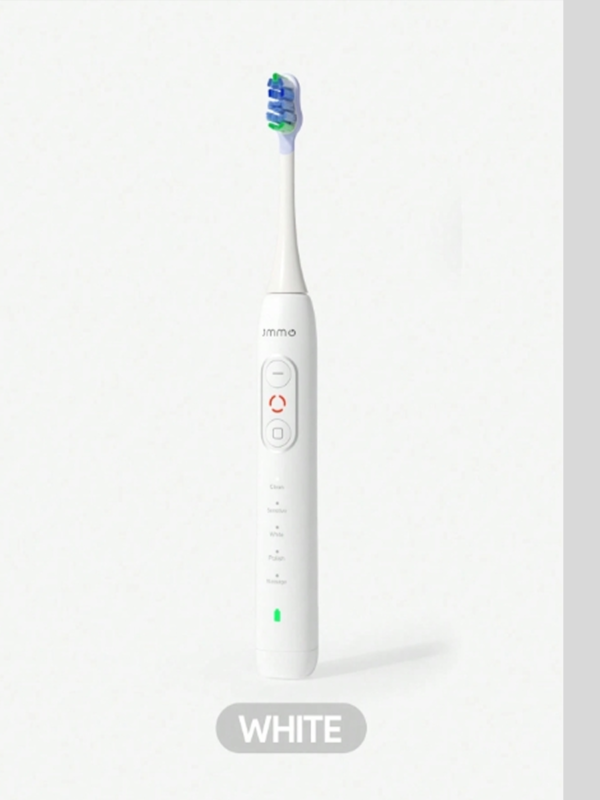 Brosse à Dents Électrique Rechargeable JMMO pour Adultes – Brosse à Dents Étanche avec 8 Têtes de Brosse Souples, Batterie Longue Autonomie & Recharge USB pour Maison et Voyage