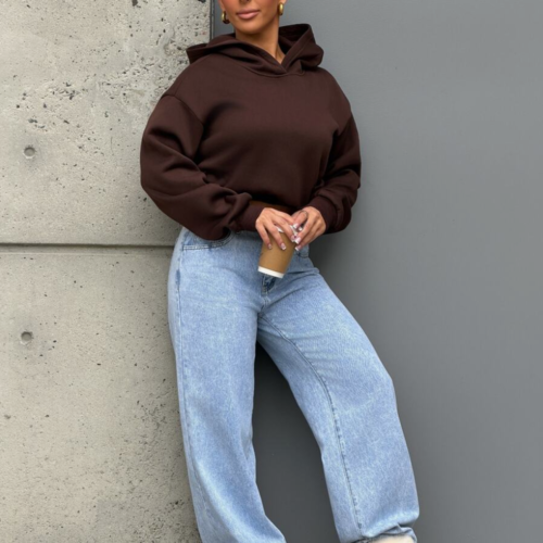 Rectangle 1026(2) SAYEHFBABY Sweat-Shirt à Capuche Femme