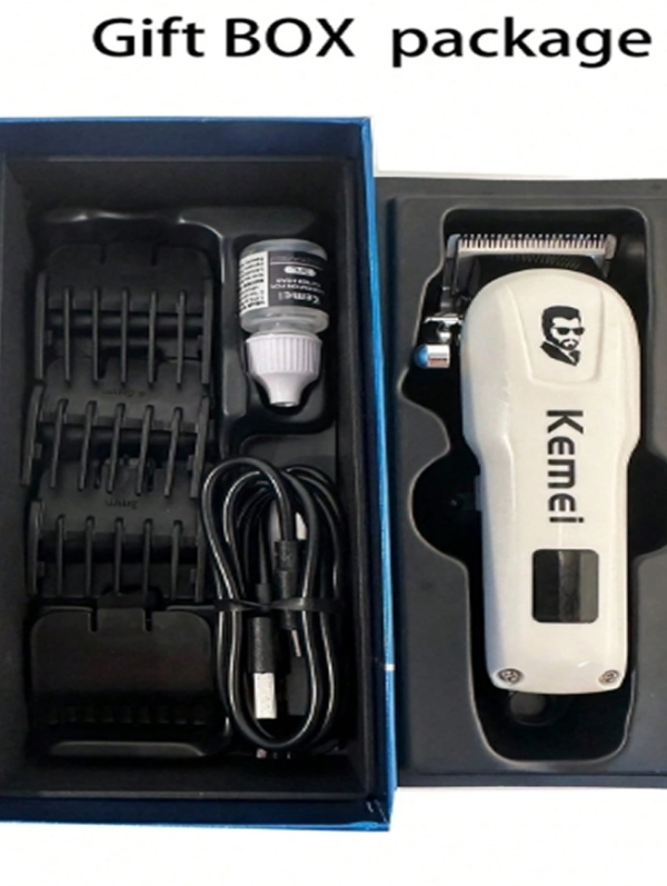 Mini Tondeuse de Précision Sans Fil Kemei KM-232 – Tondeuse à Cheveux & Barbe Portable Rechargeable avec Lame en T Réglable – Pour Maison & Salon de Coiffure – Idée Cadeau Noël & Nouvel An