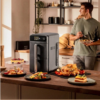 Rectangle 1034 (61) Friteuse sans Huile Cecotec Air Fryer 10L avec Cuves Superposées (2400W) – Friteuse d'Air Double Bac 2x5L à Gain d'Espace – 10 Menus Prédéfinis, Fonction Sync, Température 35-210°C & Écran Tactile