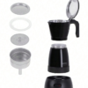 Rectangle 1034 (66) Cafetière Électrique Moka CAMRY – Machine à Expresso Italienne sans Plaque de Cuisson (400W) – Cafetière Pression Compacte & Portable avec Soupape de Sécurité – Couleur Noire