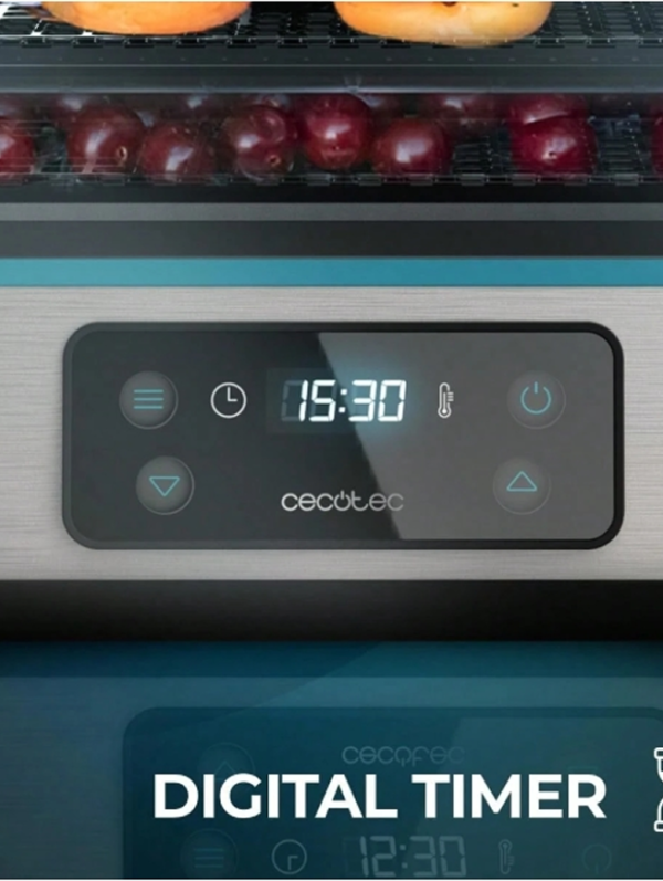 Rectangle 1034 (76) Déshydrateur Alimentaire Cecotec VitaDry Pro – Séchoir à Aliments avec Thermostat Réglable, Minuterie Intelligente & Plateau Multi-Niveaux – Pour Fruits, Légumes, Viandes (Beef Jerky) & Herbes
