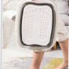 Bassin de Bain de Pieds Portable Isolé & Épaissi Haute Remontée – Bassin Pliant Domestique Profond (Trempage Jusqu'au-dessus du Mollet) pour Massage, Relaxation & Santé