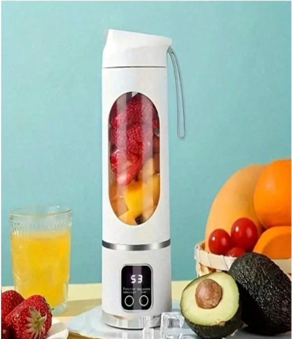 Mixeur & Presse-Agrumes Portable Compact 3-en-1 SOKANY – Blender Sans Fil Rechargeable USB avec Affichage Numérique & Lames en Inox – Mini Blender pour Smoothies, Milk-Shakes & Jus Frais – Idéal Camping, Voyage & Sport
