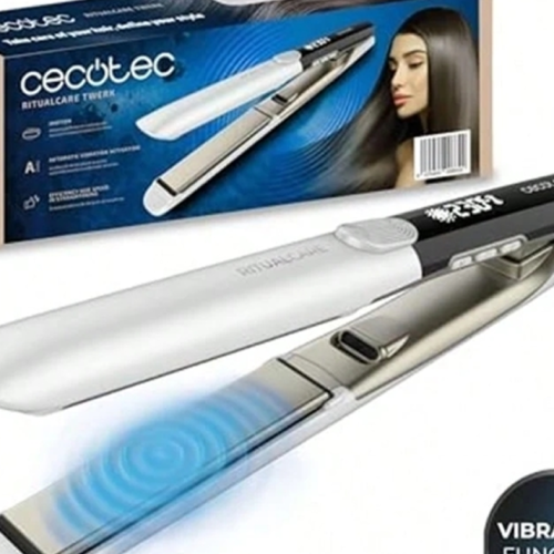 Rectangle 28 - 2026-10-24T100920.189 Fer à Lisser Professionnel Cecotec Bamba RitualCare Twerk (65W) – Lisseur Haute Performance avec Technologie de Plaques Vibrantes, Température Réglable & Câble Rotatif