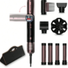 Styliste & Brosse à Air Multifonction Cecotec Bamba AirGlam 8in1 Flex Black (1400W) – Styler d'Air Chaud avec Poignée Flexible, 8 Accessoires Interchangeables, Technologie CoandaTech, Effet Anti-Frisottis FrizzFree & Écran TFT