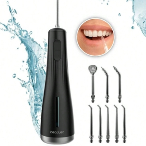 Rectangle 28 - 2026-10-24T111833.563 Hydropulseur & Jet Dentaire Portable Cecotec ToothCare Jet Liberty – Irrigateur Buccal 1600 Pulsations/min, IPX7 Étanche, Réservoir 250 ml, 4 Modes (dont DIY), 8 Embouts 360° pour Voyage & Douche
