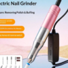Ponceuse & Lime à Ongles Électrique Portable USB – Kit Manucure & Pédicure Domicile avec Embouts Interchangeables pour Limage, Polissage & Façonnage des Ongles
