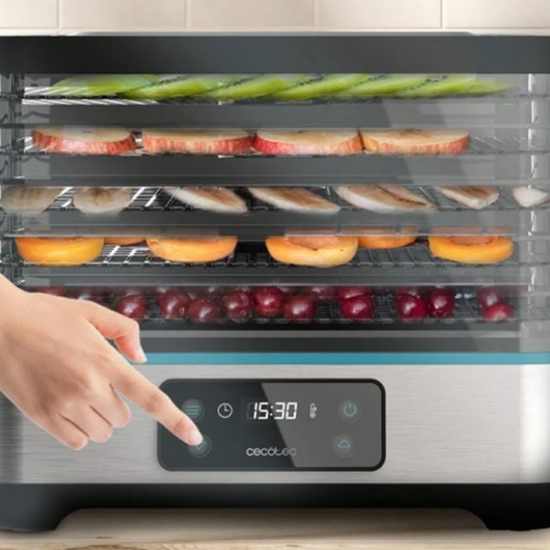 Déshydrateur Alimentaire Cecotec VitaDry Pro – Séchoir à Aliments avec Thermostat Réglable, Minuterie Intelligente & Plateau Multi-Niveaux – Pour Fruits, Légumes, Viandes (Beef Jerky) & Herbes