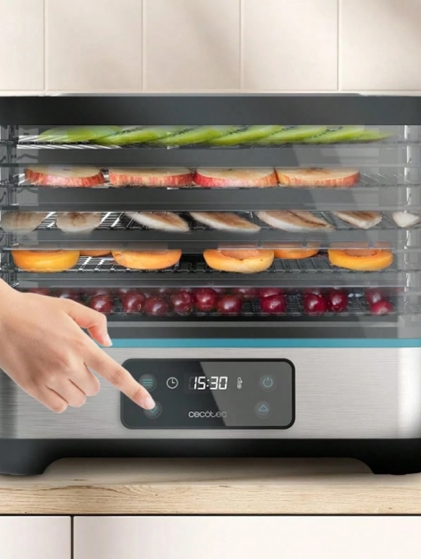 Rectangle 28 (85) Déshydrateur Alimentaire Cecotec VitaDry Pro – Séchoir à Aliments avec Thermostat Réglable, Minuterie Intelligente & Plateau Multi-Niveaux – Pour Fruits, Légumes, Viandes (Beef Jerky) & Herbes